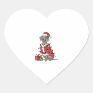 Adesivo Coração Papais noeis de Iluminação do Xmas