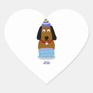 Adesivo Coração Parabéns, Pup Heart Sticker