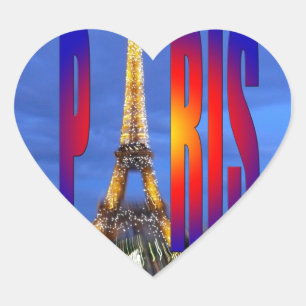 Adesivo Coração Paris França