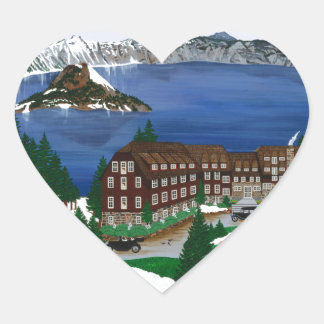 Adesivo Coração Parque Nacional do Lago Crater