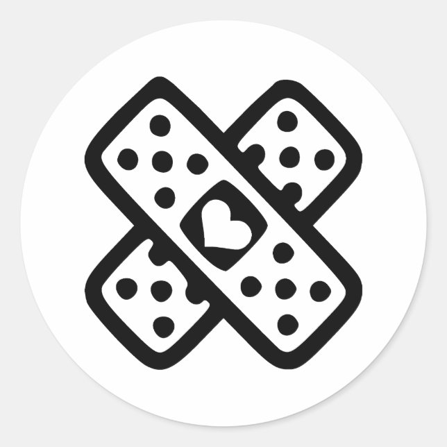 Adesivo Coração partido - Amor (Frente)