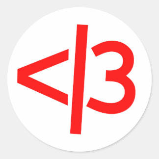 Adesivo coração partido/autocolantes válidos