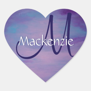 Adesivo Coração Pastas bonito   Nuvem Cor-de-rosa-claro Céu Azul