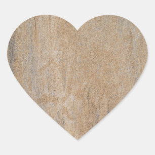 Adesivo Coração Pau de Coração Marble Castanho Rusty