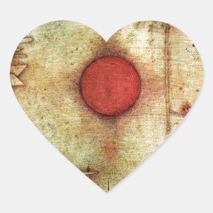 Adesivo Coração Paul Klee Ad Marginem Painting