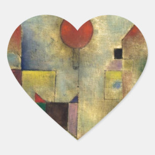 Adesivo Coração Paul Klee Red Balloon