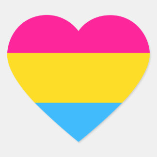 ADESIVO CORAÇÃO "PAVILHÃO DE ORGULHO PANSEXUAL"