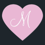 Adesivo Coração Pearl Rosa Seu Próprio Casamento Monograma<br><div class="desc">Os monogramas de casamento do designer convidam selos de envelopes - os especialistas de casamento solicitam: quais são as taxas de monograma? Estes selos personalizáveis e de tamanho perfeito são adequados para convites de monograma de casamento, além de artigos de papelaria de casamento adicionais. - Encontrar Os Acessórios De Monogramas...</div>