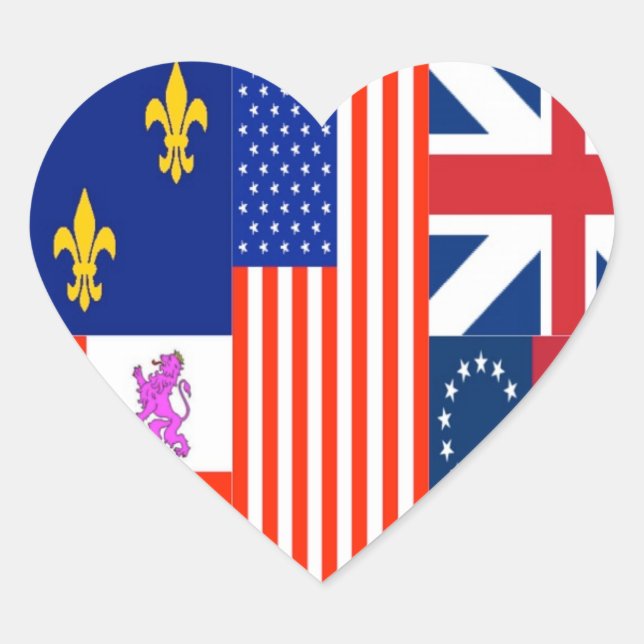Adesivo Coração Pensacola Flag (Frente)