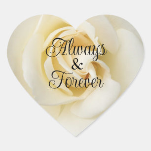 Adesivo Coração Pentes de Rosa Brancas