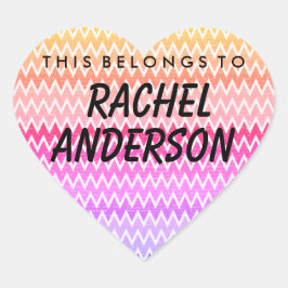 Adesivo Coração Personalizado Pertence A Boticão