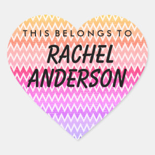 Adesivo Coração Personalizado Pertence A Boticão