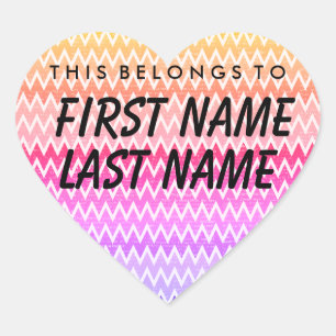 Adesivo Coração Personalizado Pertence A Boticão