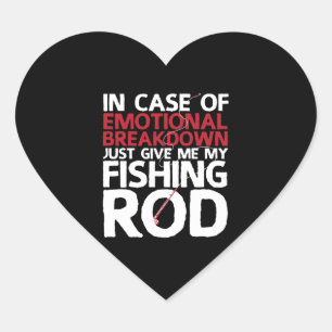 Adesivo Coração Pesca