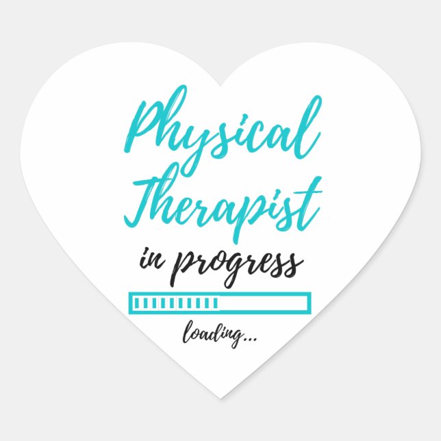 Adesivo Coração Physical Therapist In Progress 2 (Frente)