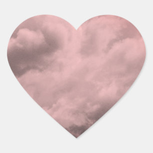 ADESIVO CORAÇÃO PINK CLOUDS HEARCKER