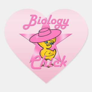 Adesivo Coração Pintinho de Biologia 8