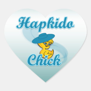 Adesivo Coração Pintinho Hapkido nº 3