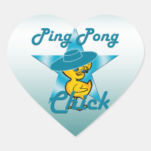 Adesivo Coração Pintinho Ping Pong Nº 7
