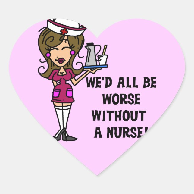 Adesivo Coração Pior sem enfermeiro (Frente)
