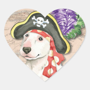 Adesivo Coração Pirata de Touro