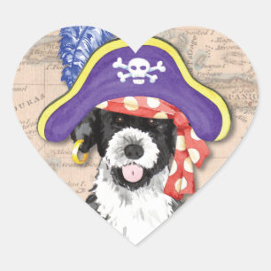 Adesivo Coração Pirata PWD