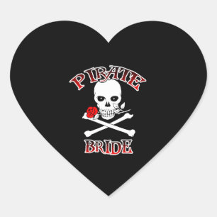 Adesivo Coração Pirate Bride