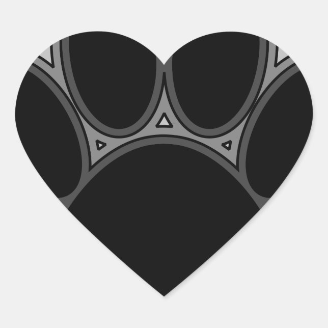 Adesivo Coração Pista De Cães Com Descrições (Frente)