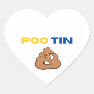 Adesivo Coração poo tin