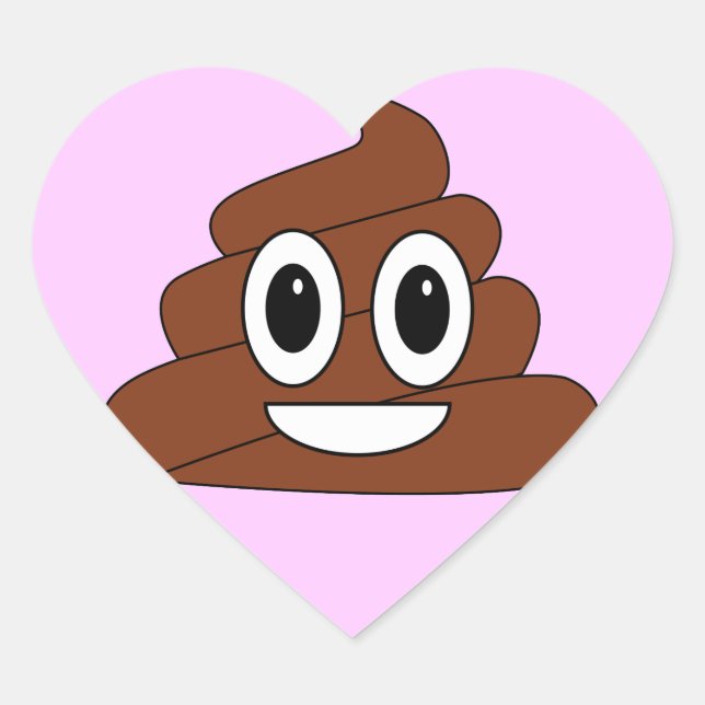 Adesivo Coração Poop (Frente)