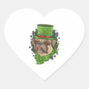 Adesivo Coração Pôr Lover, Dia de São Patrício De Cachorro Gato, X