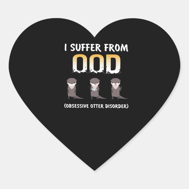 Adesivo Coração Presente externo | Perturbação Obsessiva (Frente)