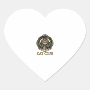 Adesivo Coração Presente Real Medieval Gato Pai Idéia - Clube Real