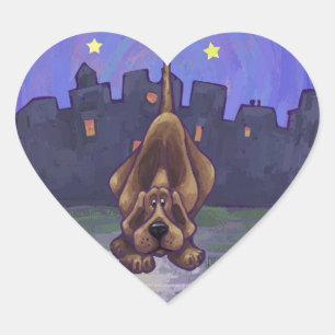 Adesivo Coração Presentes brincalhão & acessórios do cão de cã