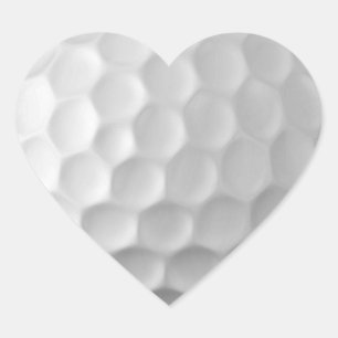 Adesivo Coração Presentes de Bolas de Golfe da Série Signature