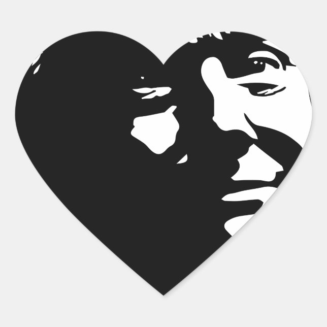 Adesivo Coração Presidente Donald Trump no twitter (Frente)