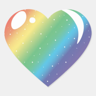 Adesivo Coração Pulde Galaxy Heart Sticker