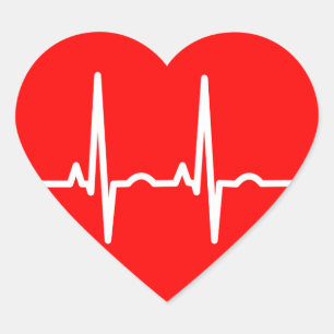 Adesivo Coração Pulsação do coração