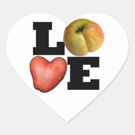 Adesivo Coração Pulverizador de Coração de Batata de Coleção LOVE