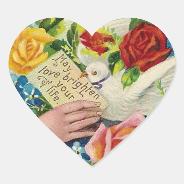 Adesivo Coração Que amor... (Frente)