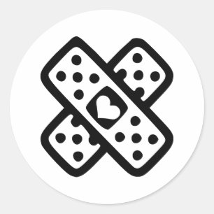 Adesivo Coração quebrado - amor