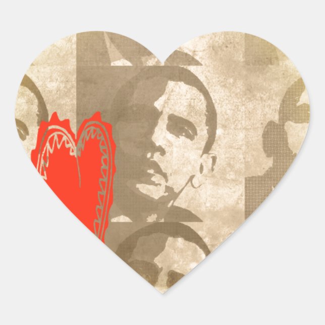 Adesivo Coração Quênia Nós Amo Você Design De Arte Perspectiva (Frente)