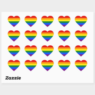 Adesivo Coração Rainbow Pride Sticker