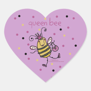 Adesivo Coração Rainha Bee