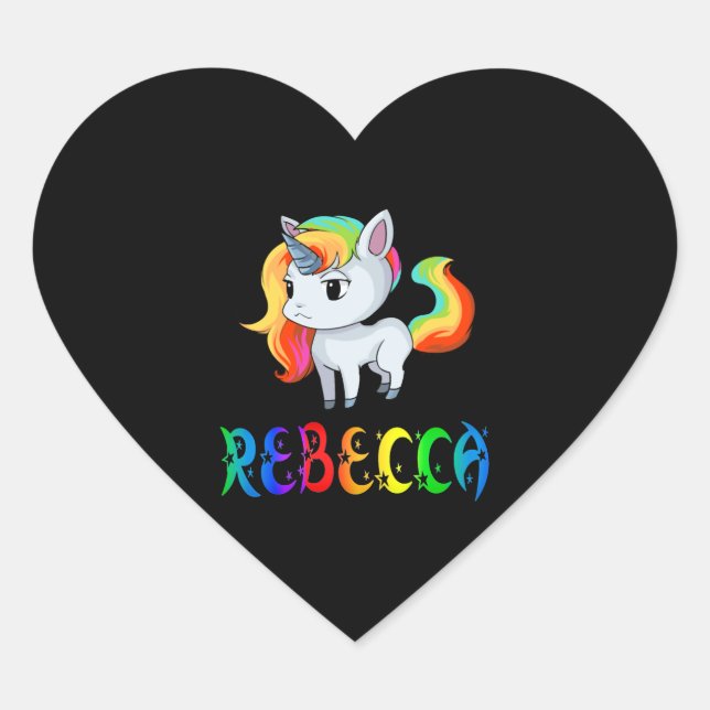 Adesivo Coração Rebecca Unicorn (Frente)