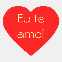 Red Heart Eu Te Amo