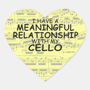 Adesivo Coração Relação Significativa Cello Heart Sticker