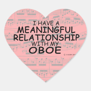 Adesivo Coração Relação Significativa Oboe Heart Sticker