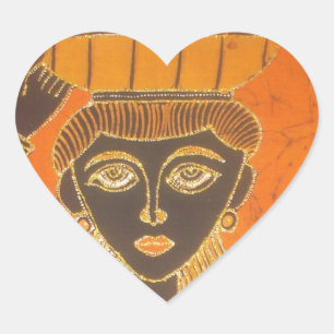 Adesivo Coração Retro Bonito Van Gogh Vintage Lady Portrait.jpg