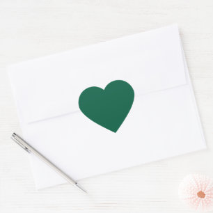 Adesivo Coração Rich Dark Green Heart Sticker